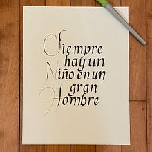 Mi proyecto del curso: Introducción a la caligrafía itálica. Un progetto di Calligrafia di Lidia - 30.04.2024