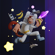 Personajes en 3D con Blender. Un projet de 3D, Conception de personnages, Modélisation 3D, Conception de personnages 3D , et Conception 3D de Fagner Ruiz - 30.04.2024