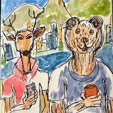 My project for course: Artistic Watercolor Sketching: Dare to Express Your Ideas. Een project van Traditionele illustratie,  Schetsen,  Creativiteit,  Tekening, Aquarelschilderen y Sketchbook van Ruth Bertao - 01.05.2024