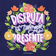 Mi proyecto del curso: Lettering digital: combina flores y letras con Procreate. Lettering, and Digital Lettering project by Luisa Pedraza - 05.02.2024