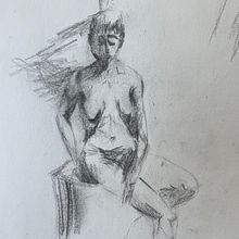Mi proyecto del curso: Principios de dibujo anatómico con carboncillo. Fine Arts, Drawing, Realistic Drawing, and Figure Drawing project by Corina Casco - 05.02.2024