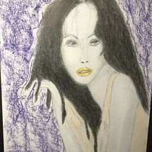 My project for course: Contemporary Portraits with Graphite Onalee. Traditional illustration, Fine Arts, Sketching, Pencil Drawing, Drawing, Portrait Drawing, Realistic Drawing, Artistic Drawing, Figure Drawing, Arts, and Crafts project by aquariancore - 05.03.2024
