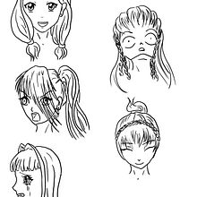 Manga Gesichtsasudruck. Un progetto di Manga e Bozzetti di saskia jäkel - 04.05.2024