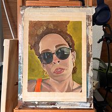 Meu projeto do curso: Retrato com pintura a óleo: explore luz e sombras. Projekt z dziedziny  Sztuki piękne,  Malarstwo i Malarstwo olejowe użytkownika Érica Rosa Pires - 28.04.2024