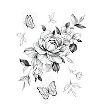Mi proyecto del curso: Tatuaje botánico con puntillismo. Traditional illustration, Tattoo Design, and Botanical Illustration project by johanlopezduque - 05.03.2024