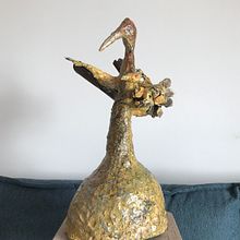 My sculpture "The Migration Season" from "Ornithoides" series, 2024.. Fine Arts, Sculpture, Arts, Crafts, and Decorative Painting project by rafal_andrzej_glombiowski - 05.05.2024