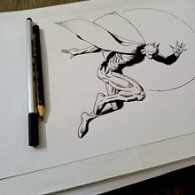 Mi proyecto del curso: Ilustración para cómics: anatomía de un superhéroe. Traditional illustration, Character Design, Comic, Pencil Drawing, and Figure Drawing project by Luca Cabral - 05.05.2024