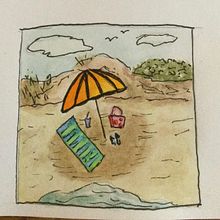 Small Watercolor- practicing color, shadows, depth. Watercolor Painting project by Michelle - 05.06.2024