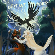 Cubierta para la novela SkinWalkers Distant Thunder. Un proyecto de Ilustración tradicional, Ilustración digital y Diseño gráfico de Rita Muñoz - 06.05.2024