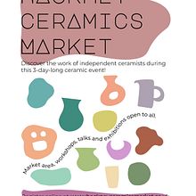 Poster created about a fictional ceramics market. Un progetto di Graphic design, Illustrazione vettoriale e Design di Román Manrique - 24.04.2024