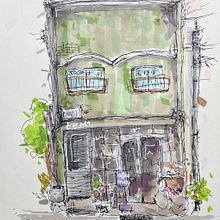 Mijn project van de cursus: Creëer expressieve architecturale schetsen met kleurstiften. Sketching, Drawing, Architectural Illustration, Sketchbook & Ink Illustration project by shiryl93 - 05.06.2024