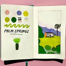 My project for course: Travel Sketchbook Illustration with Gouache Ein Projekt aus dem Bereich Malerei, Zeichnung, Sketchbook und Gouachemalerei von Melanie Richards - 05.05.2024