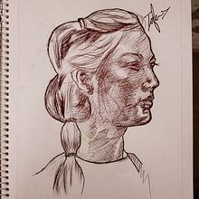 Mi proyecto del curso: Bocetos diarios para mejorar tus técnicas de dibujo. Sketching, Pencil Drawing, Drawing, Portrait Drawing, Sketchbook, and Figure Drawing project by Josue Meneses - 05.06.2024