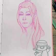 Mi proyecto del curso: Dibujo de retratos llamativos con lápices de colores. Un progetto di Disegno, Disegno di ritratti, Sketchbook e Disegno con matite colorate di Ambar Cueva - 07.05.2024