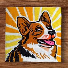 Proyecto Tufting: Alfombra Corgi Galés de Pembroke. Un projet de Design , Artisanat , et Art urbain de Jocelyn Barrios Trarupil - 07.05.2024