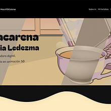 Mi proyecto del curso: Diseño UX UI para landing pages: Historia sobre mi trabajo. Un progetto di UX / UI e Web design di Macarena Tapia Ledezma - 07.05.2024