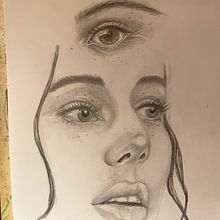 My project for course: Portrait Sketchbooking: Explore the Human Face. Sketching, Drawing, Portrait Drawing, Artistic Drawing, and Sketchbook project by lindalou13 - 05.07.2024