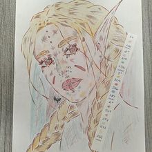 Mi proyecto del curso: Dibujo de retratos llamativos con lápices de colores. Un progetto di Disegno, Disegno di ritratti, Sketchbook e Disegno con matite colorate di Fátima Pineda Serrano - 07.05.2024