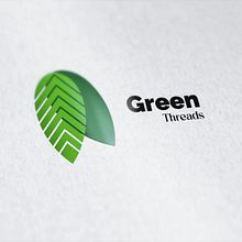 Green Threads (logo Design). Een project van  Br e ing en identiteit van berengerahd - 07.05.2024