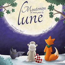 Livre : Moutonou en route pour la Lune. Un proyecto de Ilustración digital de Amandine Alezard - 01.08.2018