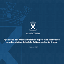 Manual de Aplicação das marcas oficiais em projetos aprovados pelo Fundo Municipal de Cultura de Santo André. Un progetto di Br, ing, Br, identit, Graphic design, Design di loghi, Stationer e Design di Gerson Ribeiro Guedes Júnior - 07.05.2024