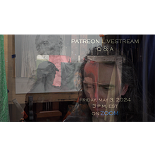 Patreon Livestream Q & A: May 2024. Een project van Traditionele illustratie,  Ontwerp, 3D, Tekening met potlood,  Tekening,  Portrettekening, Realistische tekening,  Artistieke tekening, Kinderillustratie, Digitale tekening, Anatomisch tekenen, Tekenen met kleurpotloden, Schilderij, Aquarelschilderen,  Acr, lschilderij,  Olieverfschilderij, Schilderen met gouache,  Digitaal schilderij, Matte painting, Beeldhouwwerk, Craft, 2D-animatie,  Creativiteit,  Schetsen y Geanimeerde Illustratie van Dan Thompson - 08.05.2024