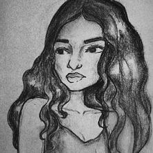 D.A. Retrat a carbonet. Desenho de retrato e Ilustração tradicional projeto de Mireia Sempere Garcia - 08.05.2024