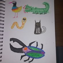 Meu projeto do curso: Técnicas de ilustração para desbloquear sua criatividade. Design, Ilustração tradicional, Artes plásticas, Pintura, Criatividade, Criatividade para crianças, e Sketchbook projeto de marseldecarvalho - 09.05.2024