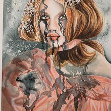 This is actually my second version of this project.. Traditional illustration, Fine Arts, Painting, and Watercolor Painting project by Amy P - 05.10.2024