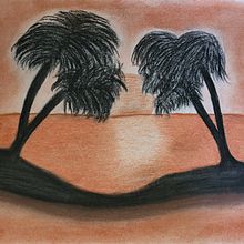 DA: atardecer con sanguina. Un proyecto de Paisajismo de lara_albiacc - 10.05.2024