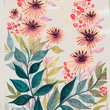 My project for course: Artistic Floral Watercolor: Connect with Nature. Painting, Watercolor Painting, Botanical Illustration, Floral, Plant Design, and Traditional illustration project by creatorpiku - 05.09.2024