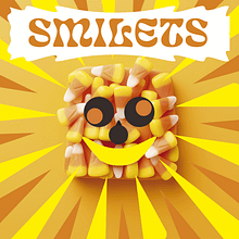 MARCA GOLOSINAS SMILETS (proyecto ficticio). Een project van Posterontwerp,  Br, ing en identiteit, Vectorillustratie y Fotomontage van Cristian Alcalde Méndez - 10.05.2024