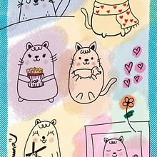 Meu projeto do curso: Ilustração kawaii: crie personagens adoráveis. Een project van Traditionele illustratie, Ontwerp van personages y Manga van Bruna Vilas Boas Peyroton - 10.05.2024