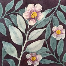 My project for course: Negative Watercolor Painting for Botanical Illustration. Traditional illustration, Watercolor Painting, and Botanical Illustration project by Jan Kent - 05.10.2024