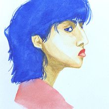 TEG: Aquarel·la, experimentació retrat 4. Watercolor Painting project by Sara Mateos - 05.11.2024