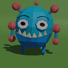 Fora o projeto do curso fiz um personagem a parte para treino. 3D, 3D Modeling, Video Games, 3D Character Design, and Game Design project by wolffs_arts - 05.05.2024