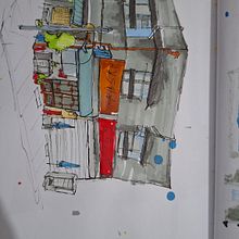Meu projeto do curso: Desenho arquitetônico expressivo com marcadores coloridos . % Aysha Rodrigues tarafından hazırlanan Eskiz çizimi, Çizim, Mimari İllüstrasyon, Eskiz defteri, Ve Mürekkep İllüstrasyonu projesi - 05.12.2024