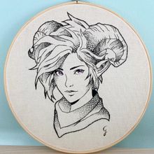 Il mio progetto del corso: Il disegno con filo. Un proyecto de Ilustración tradicional, Dibujo, Bordado, Dibujo realista, Tejido y Diseño textil de Giulia Azzi - 13.05.2024