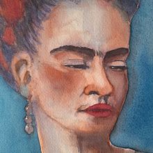 Mi proyecto del curso: Retrato artístico en acuarela. Fine Arts, Painting, Watercolor Painting, and Portrait Drawing project by Soriana Montiel - 05.13.2024