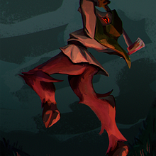 My project for course: Captivating and Dynamic Character Creation. Een project van Traditionele illustratie, Ontwerp van personages, Digitale illustratie y Digitale tekening van Nine - 13.05.2024