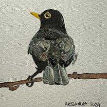 🐦‍⬛ . Un progetto di Pittura ad acquerello di Alessandra Roncagliolo - 13.05.2024