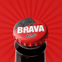 Cerveza BRAVA - Identidad de marca contemporánea: fusiona conceptos verbales y visuales. Un progetto di Direzione artistica, Br, ing, Br, identit e Graphic design di Danny González Chísica - 13.05.2024