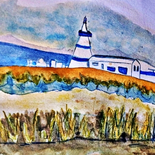Mi proyecto del curso: Urban sketching contemporáneo con técnicas mixtas. Un proyecto de Ilustración tradicional, Pintura, Ilustración arquitectónica e Ilustración con tinta de Matilde Chavez - 14.05.2024