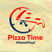 Logotipo - Pizza Time. Br, ing, Identit, Design, Graphic Design, Marketing, Naming, Social Media, and Social Media Design project by Cesar Morales - 11.29.2023