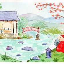 Mi proyecto del curso: Ilustración en acuarela con influencia japonesa. Traditional illustration, Drawing, and Watercolor Painting project by patrystrikes - 05.14.2024