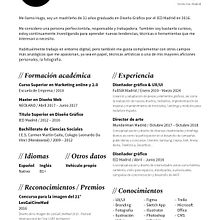 CV Mayo 2024. Een project van UX / UI, Grafisch ontwerp y  Art direction van Hugo Zapatero Esteban - 14.05.2024