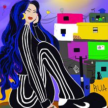 Releitura Abapouru  Ein Projekt aus dem Bereich Digitale Illustration von anah_santos1997 - 14.05.2024