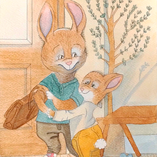 Mi proyecto del curso: Creación de personajes animales en acuarela para libros infantiles. Traditional illustration, Fine Arts, Painting, Drawing, Watercolor Painting, Children's Illustration, and Narrative project by Angélica Isaza - 05.14.2024