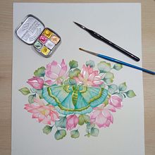Mi proyecto del curso: Dibujo y composición naturalista en acuarela. Traditional illustration, Drawing, Watercolor Painting, and Naturalistic Illustration project by yenny santos - 05.11.2024