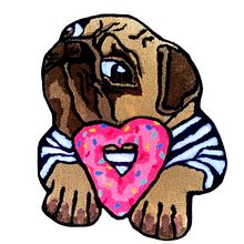 Proyecto Tufting: Alfombra Perro Pug. Un proyecto de Diseño y Artesanía de Jocelyn Barrios Trarupil - 30.04.2023